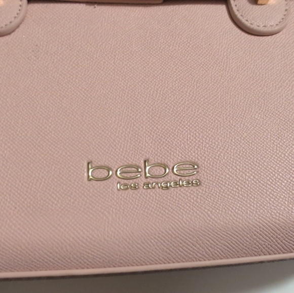NWT BEBE Los Angeles Women's Evie Crossbody Satchel Bag Pearl Pink - Picture 10 of 11